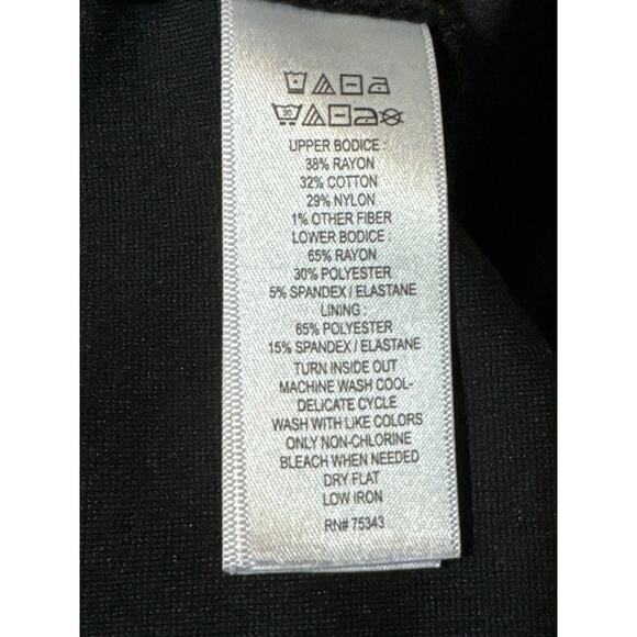 Nicole Miller Dress Women's 4 Floral Lace Bodice Black Closure Back Pearl Button - Picture 8 of 8